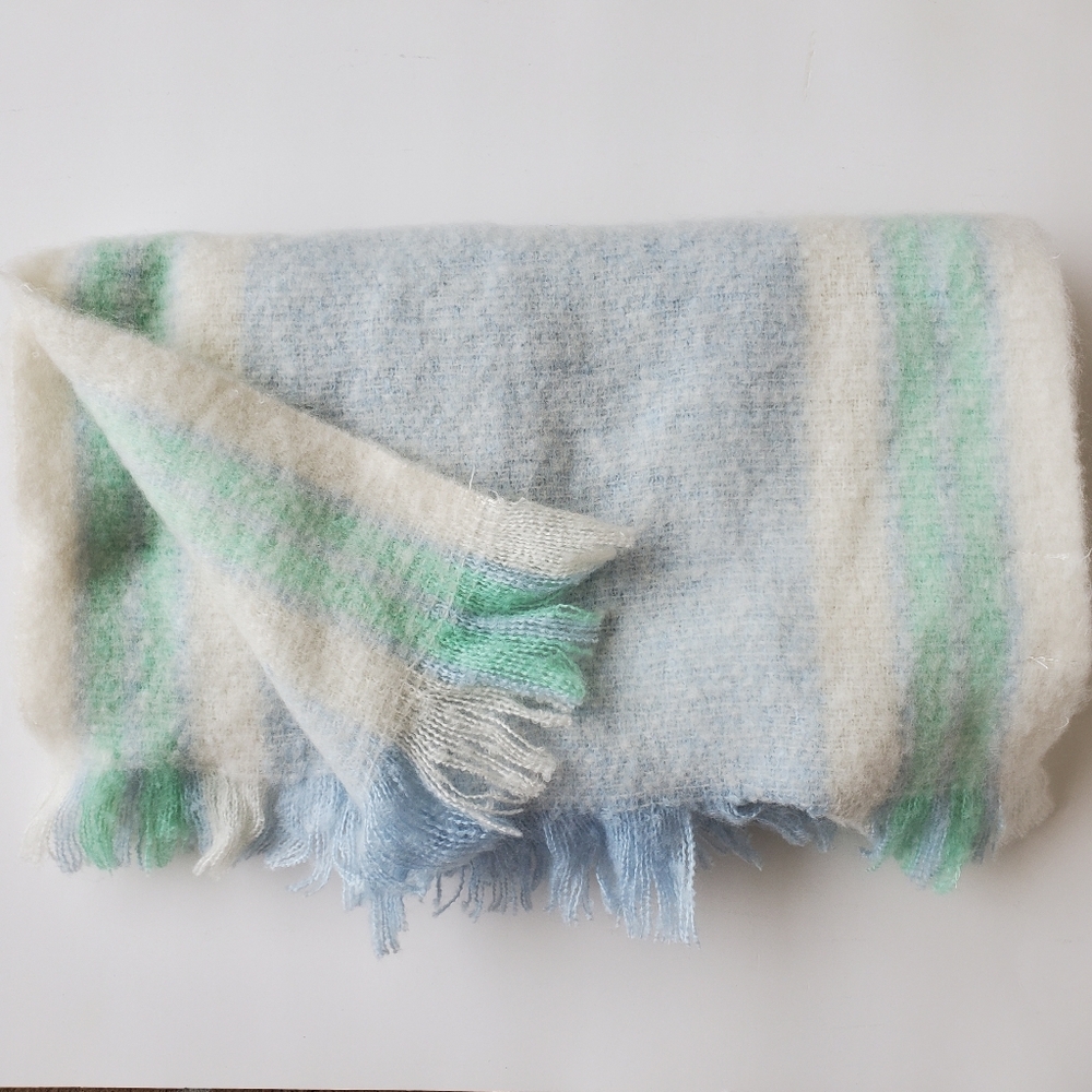 NWT Free People Brushed Racer Stripe Blanket Scarf